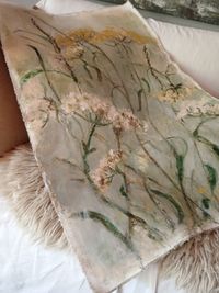 Kunstwerk &quot;Wiesenblumen im Juni&quot;, Leinwandbild Tapestry Art